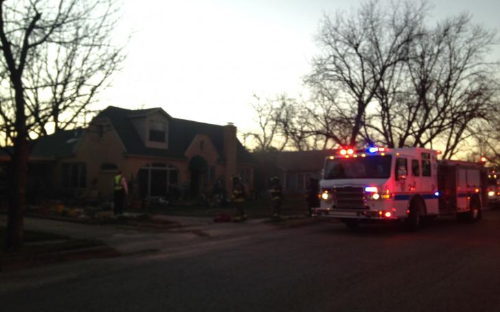 House fire at 200 block of N. Bishop in San Angelo, TX (LIVE! Photo/Chelsea Schmid)