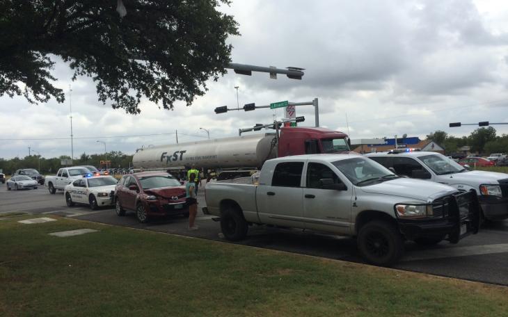 Crash at N. Bryant and 14th Street (LIVE! Photo/John Basquez)