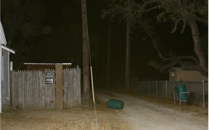 Juan Ibarra (left) was murdered in 2008. His case has since gone cold and detectives are seeking information. A possible suspect was seen speeding down the alleyway (right) in a maroon vehicle. (Photo Courtesy of SAPD)