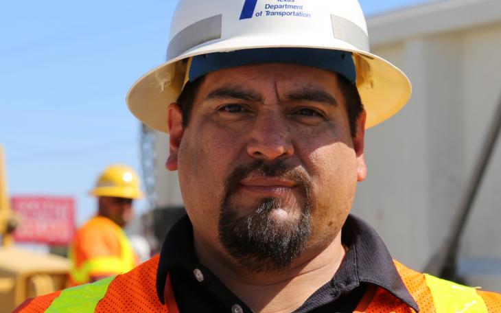Isreal Ortegon, maintenance selection supervisor of Menard and Eden Offices. (Contributed Photo/TxDOT)