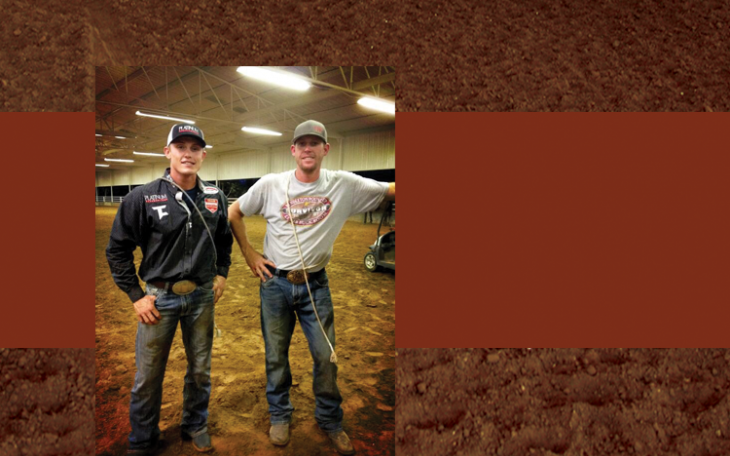 Tuf and Clint Cooper getting in some practice (photo courtesy of Tuf Cooper's Twitter)