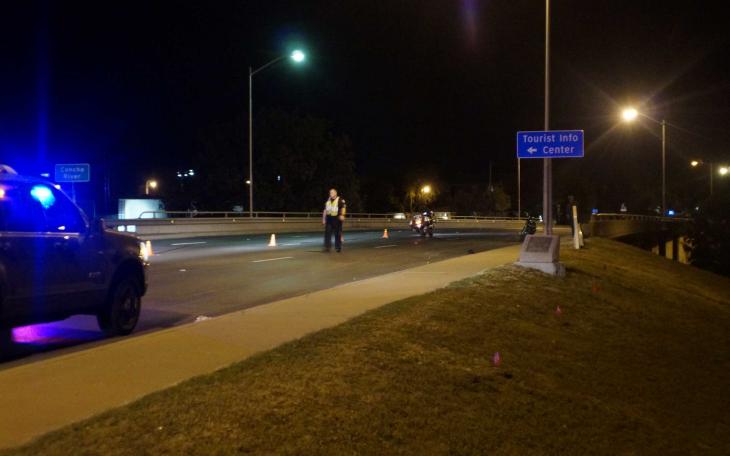 Motorcycle crash on S. Abe St. on Thursday, Oct. 16, 2014. (LIVE! Photo/John Basquez)