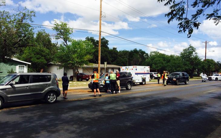 Four car crash on Avenue N on September 5, 2014. (LIVE! Photo/John Basquez)