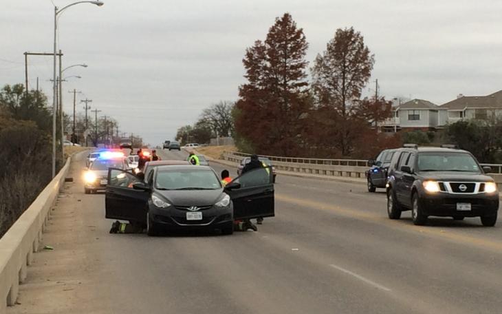 Bell Street at Concho River major crash on Dec. 1, 2014. (LIVE! Photo/John Basquez)