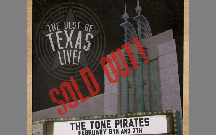 The record cover for the Tone Pirates' &quot;Best of Texas Live!&quot;
