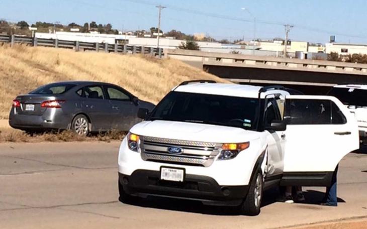 Ford and the Toyota after the crash on the Houstin Harte Expressway on Nov. 23, 2014. (LIVE! Photo/John Basquez)