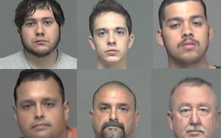 Thomas Miguel Cuellar, Joshua Gene Fulton, James Britton Hoy, Stephen Paul Marburger, David Keith Kiser, David Ernest Garcia, Terry Lynn Freeman and David Keith Pullin. (Photos/TGCJ)