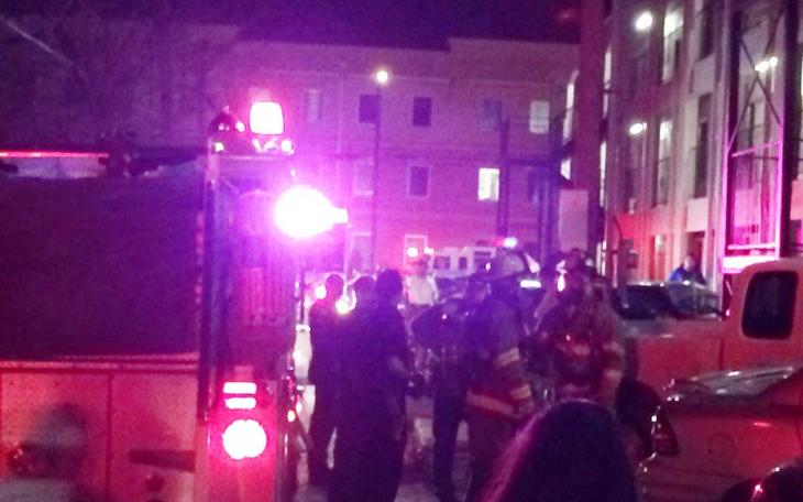 A grease fire while making French Fries starts fire at Cliff View Apartments on Feb. 8, 2015. (LIVE! Photo/John Basquez)