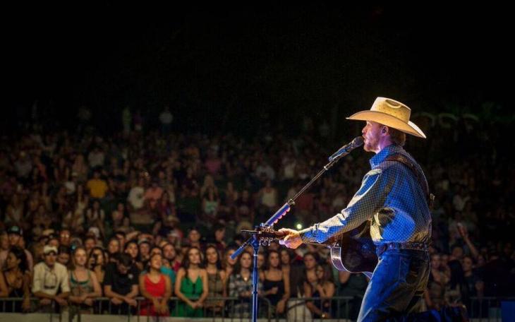 Cody Johnson performs at the River Stage in 2016