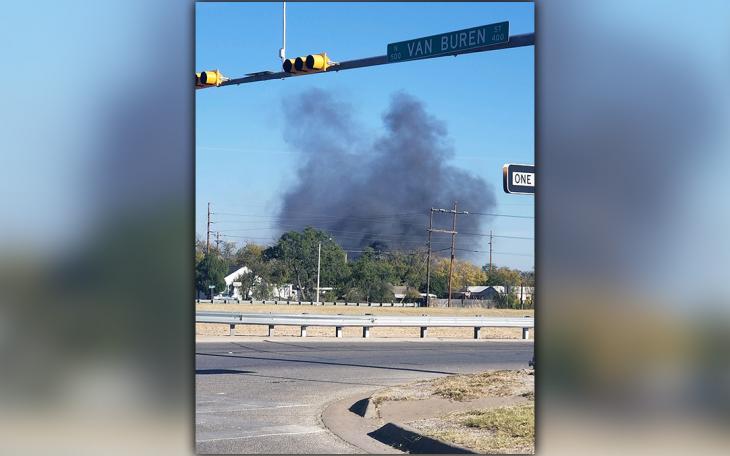 Structure fire in north San Angelo on Nov. 27, 2017. (LIVE! Photo/Janessa Nunez)