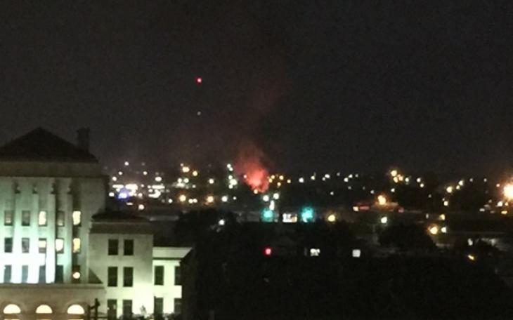 Two-alarm fire on 14th Street on Jan 13 2015. (LIVE! Photo/Dylan Underwood)