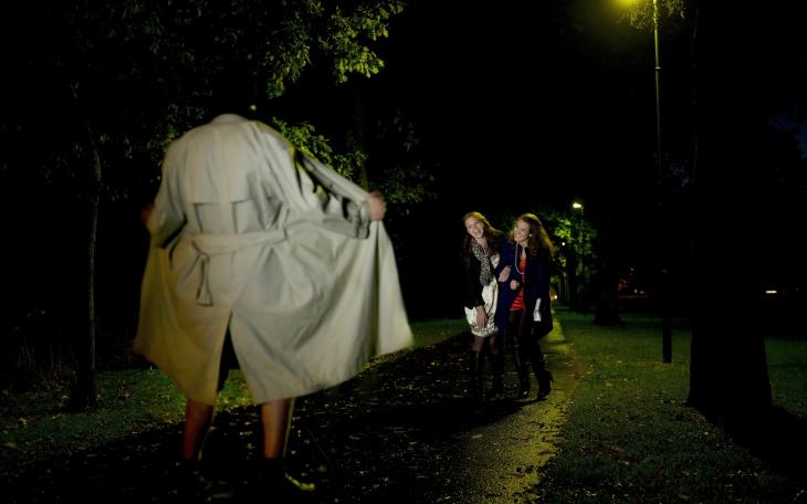 There is a flasher on the loose.