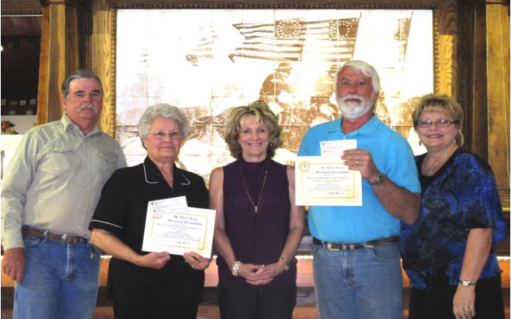 Brent Bryan, Janie Ruth Cooper, Ann Pate, Garland Richards, Lana Richards. (Contributed Photo/Fort Chadbourne)