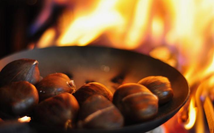 Chestnuts roast on an open fire. (Photo courtesy of ivyclad.com)