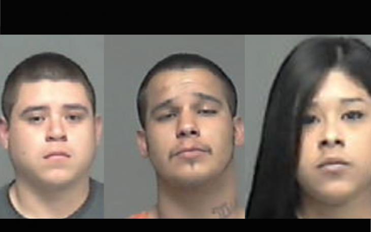 Daniel Anthony Diaz, Gaspar Callaway Salasar and Idalia Limon have all been indicted on felonies. (Contributed Photo/TGCJ)