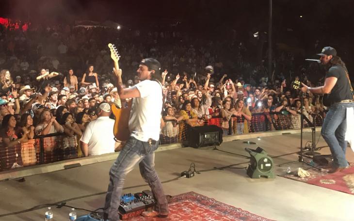 Koe Wetzel performs at San Angelo's downtown River Stage in 2018.