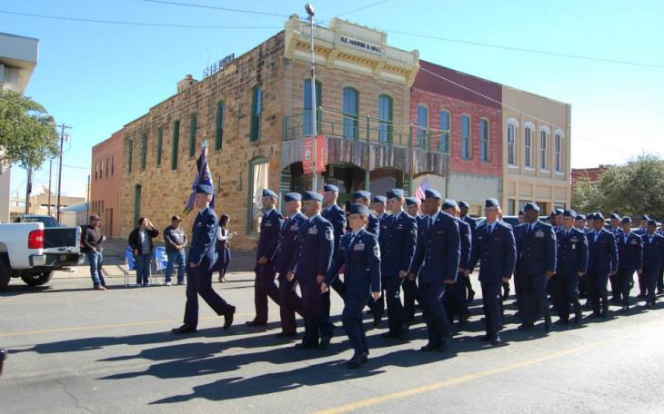 Multiple military groups marched in Saturday's Veterans Day Parade. (LIVE! Photo by Chelsea Schmid)