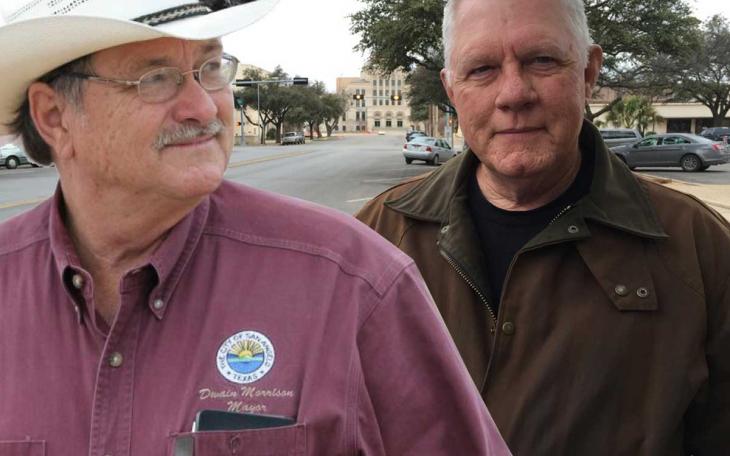 Mayor Dwain Morrison and challenger David Nowlin (Collage, left by City of San Angelo PI, right by San Angelo LIVE!)