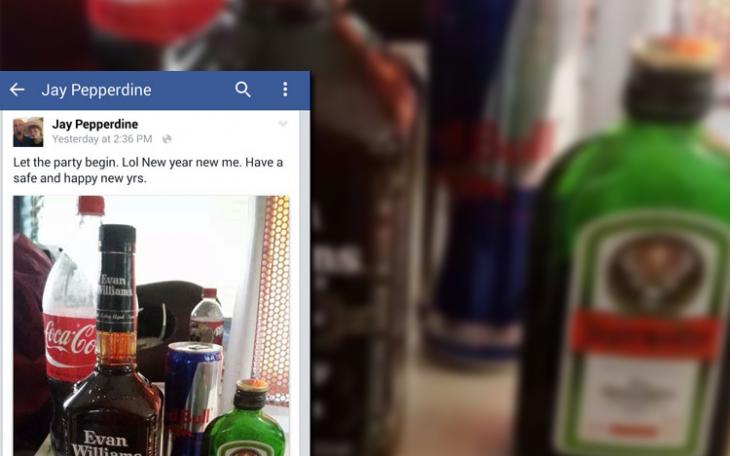 Jason Pepperdine's Facebook post on New Year's Eve.