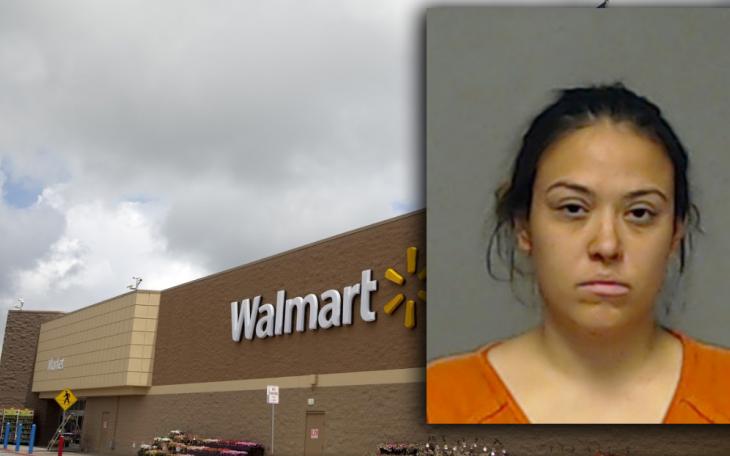 Amanda Olguin was arrested for shoplifting, resisting arrest and assaulting an officer (Photo provided by SAPD)