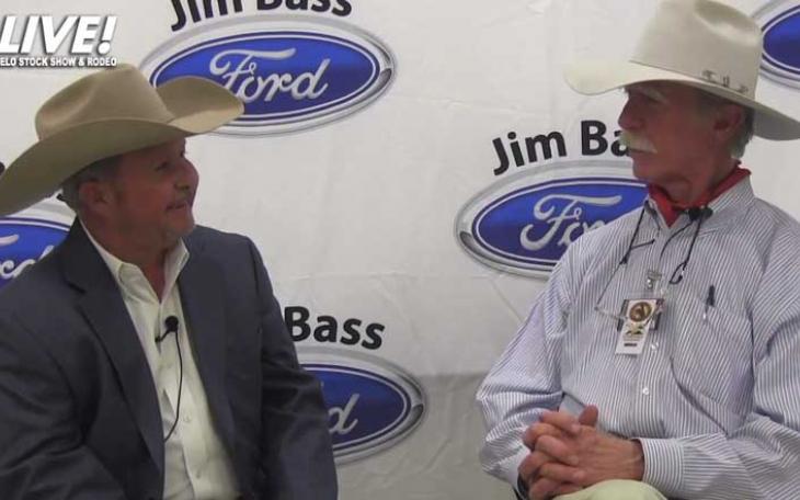 Todd Price and Ed Blackburn talk about the Premium Sale upcoming at the 2014 San Angelo Stock Show and Rodeo. (LIVE! Photo/Ed Blackburn)