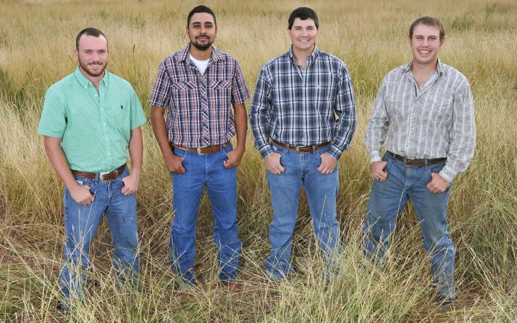 From left to right in the photo, they are: Kye Burris, Will Fuentes, Cody Riddle and Chris Miller.