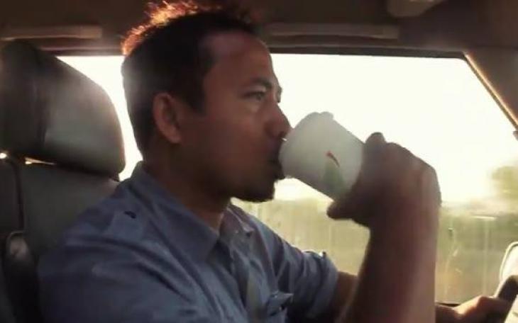 A screen shot of Toro Vaun from the short film A Cup of Coffee. (Photo/Cody Broadway)