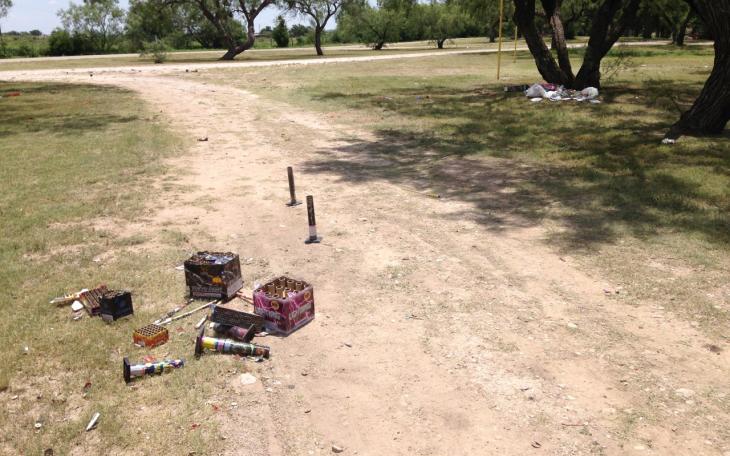 Spring Creek Park Sunday morning, two days after the 4th of July. (LIVE! Photo/Joe Hyde)