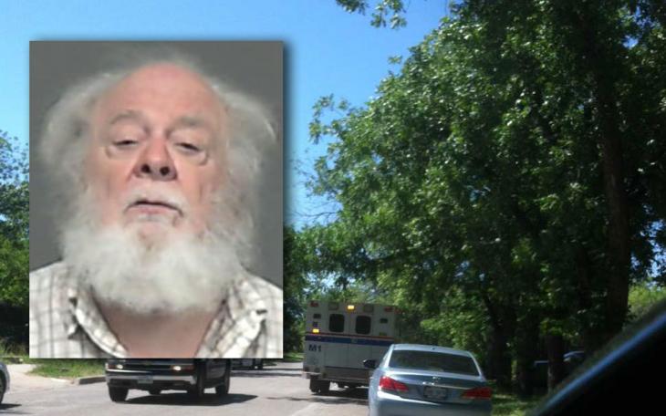 John Sullivan, inset, was found dead in is home last summer. This is the scene on his street on June 4, 2014. Sullivan left a small fortune, and criminal and civil court cases are attempting to sort it all out. (TGCJ and John Basquez)