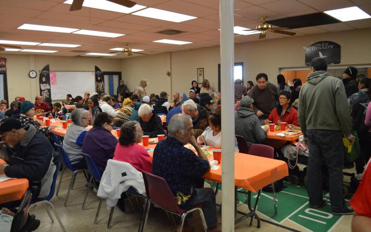 Debbie Berryman said they chose a &quot;Duck Dynasty&quot; theme for the event because of the shows focus on family and faith  (LIVE! Photo by Lauren Lopez)