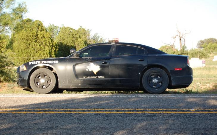 A Texas DPS Tropper's car in the San Angelo region. This was taken on June 3, 2014 on FM 1692 near Miles, Texas at a crash scene. (LIVE! Photo/Joe Hyde)