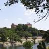 The Concho River and downtown San Angelo