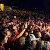 The appreciative crowd at the Whiskey Myers performance on July 30, 2022 in San Angelo, Texas.