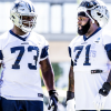 Rookie Tyler Smith and Vet Jason Peters