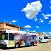 The bus line at the Concho Valley Transit