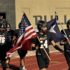The Brady Bulldogs take the field against the Coleman Bluecats.