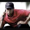 Tiger Woods Reading Green and Decked out in Nike Gear