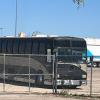 Police Chief Frank Carter photographed the mysterious bus at the San Angelo Fairgrounds on Thursday, over 24 hours since citizens sounded alarms about "illegals" stepping off the bus at the old H-E-B.