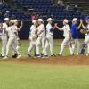 Angelo State moments after the Rams' Game 1 victory over WT