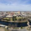 San Angelo, Texas downtown from a drone