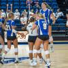 The Angelo State University volleyball team was picked to finish in third place in the Lone Star Conference preseason poll that was released Monday.