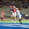 Central's Jimmy Edwards makes a difficult touchdown catch against Abilene High on Friday, Aug. 30, 2024, at San Angelo Stadium.
