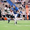 Lake View's Braylon White runs after a catch against Lamesa on Friday, Sept. 13, 2024, at San Angelo Stadium.