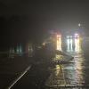 Emergency crews respond to a flooded roadway in San Angelo, where heavy rains have led to multiple water rescues across the city.