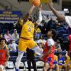 Angelo State's Carvell Teasett had a team-high 22 points in a win over Arlington Baptist on Tuesday, Nov. 19, 2024.