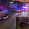 Emergency crews responded to a multi-vehicle crash on Houston Harte Expressway, where spilled oil and debris caused disruptions to evening traffic.