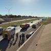 A rollover crash on Houston Harte Expressway brought westbound traffic to a crawl this afternoon as first responders worked the scene.