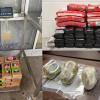 Packages of cocaine and heroin seized by CBP officers at Pharr, Laredo, and Brownsville ports of entry. The confiscated narcotics weigh over 130 pounds combined. 