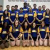 (Back, L-R) Coach Diarmuid Mulkerrins, Logan Leto, Cade Whitley, Coach Aoife Holden; (Front, L-R) Taigan Rivers, Kinzi Jo Leon, Kimberly Hostetter, Kelly Salisbury