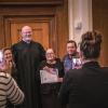 Sixteen people took the Oath of Allegiance and became U.S. citizens Wednesday morning during a naturalization ceremony at the O.C. Fisher Federal Building and U.S. Courthouse in San Angelo.